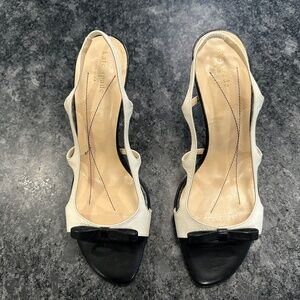 Kate Spade Heel Black White Bow - Women size 10